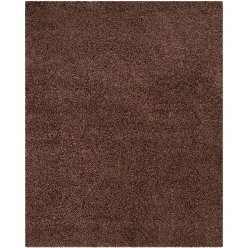 Laguna Brown 8' x 10' Rectangular Shag Area Rug