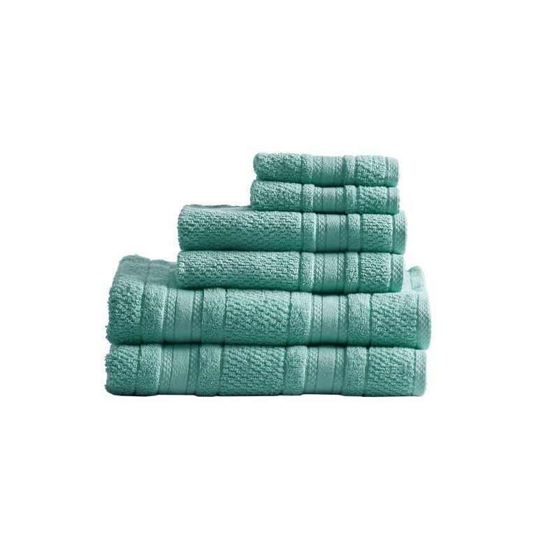 Teal Cotton 6-Piece Super Soft Quick Dry Towel Set