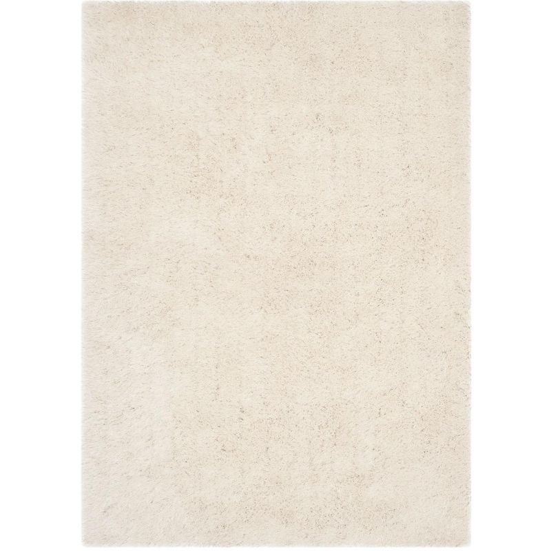 Pearl Shimmer Hand-Tufted Synthetic 5' x 8' Shag Rug