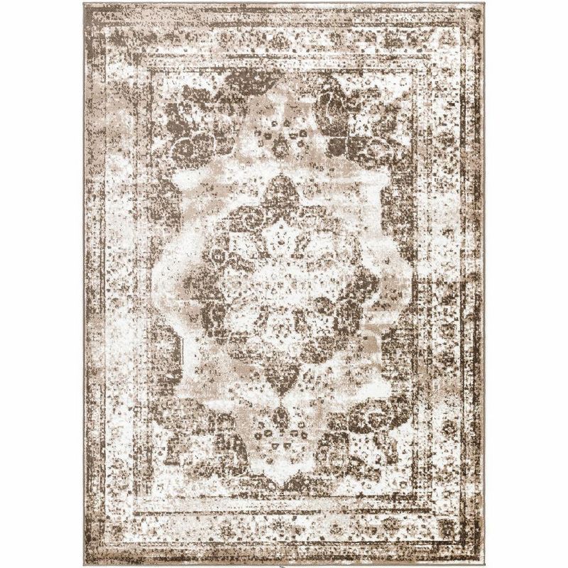 Hubert Tan Easy Care Rectangular Area Rug 6'11" x 9'