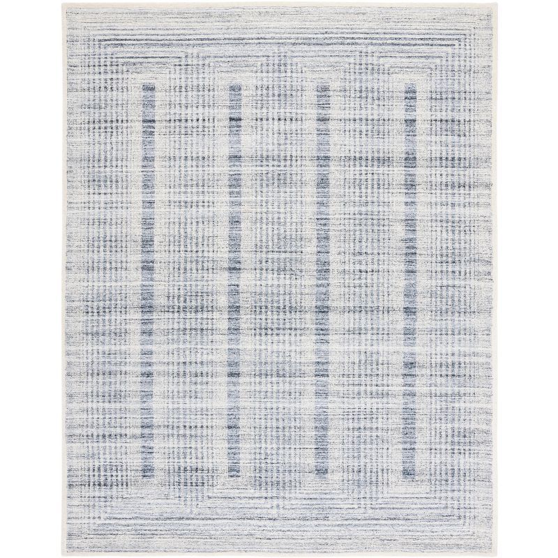 Gray Hand-Tufted Wool and Synthetic 6' x 9' Area Rug