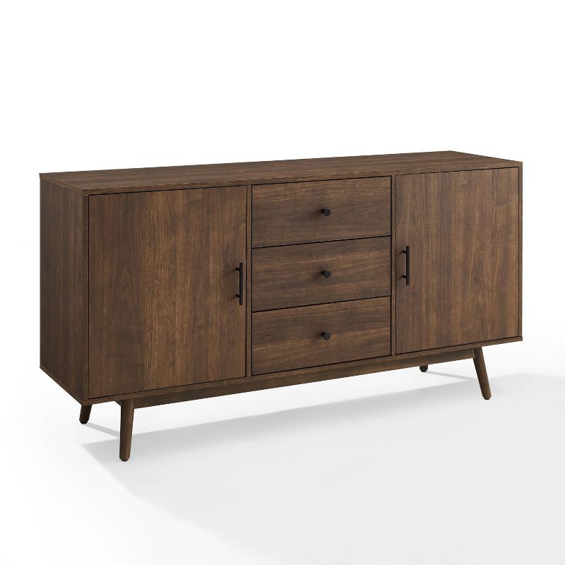 Lucas Walnut Mid-Century Modern Sideboard with Drawers