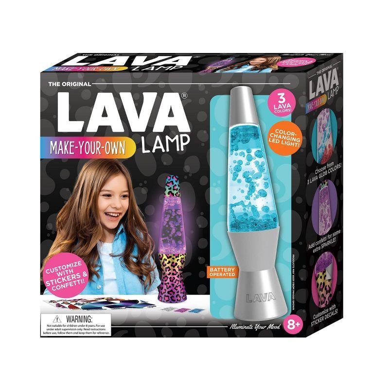 DIY Color-Changing LED Lava Lamp Kit with Stickers