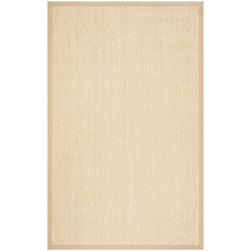 Coastal Charm Hand-Knotted Ivory Cotton 6' x 9' Area Rug