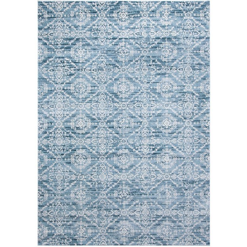 Ivory Elegance 59" Round Synthetic Area Rug with Non-Slip Feature