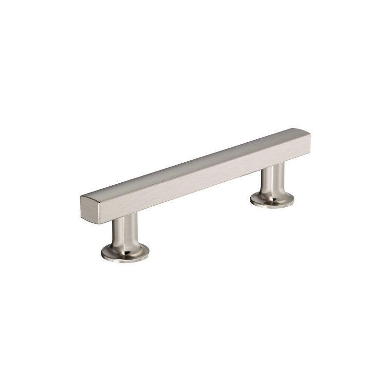 Satin Nickel 3-3/4 inch Modern Cabinet Drawer Pull