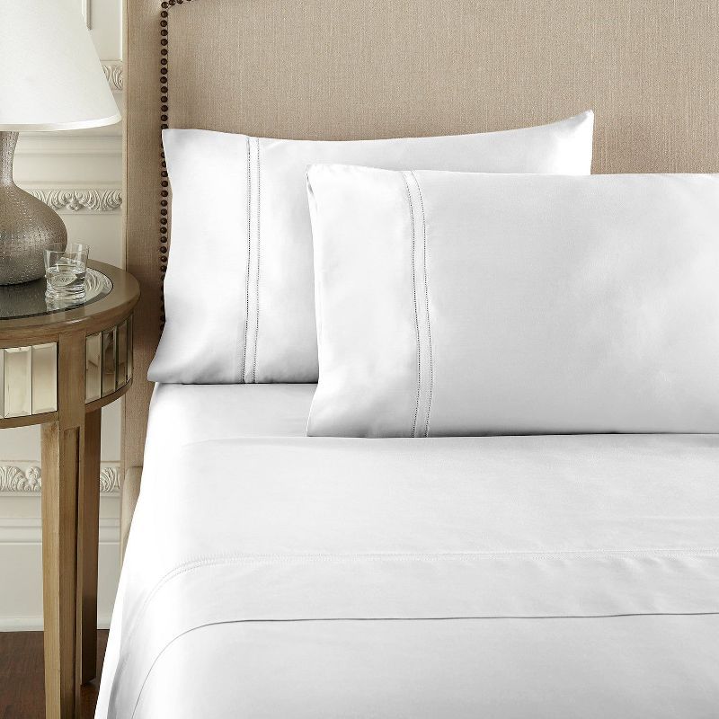 White Queen Egyptian Cotton Sateen Sheet Set