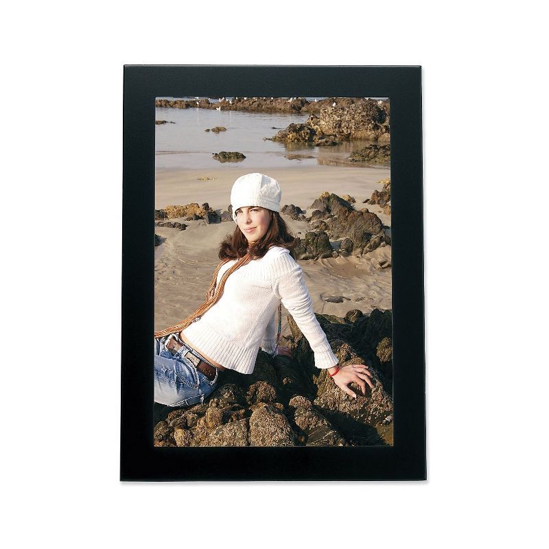 Classic 4x6 Black Aluminum Tabletop Picture Frame