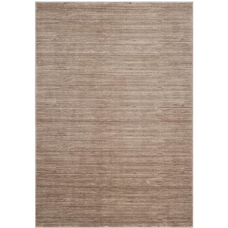 Elegance Light Brown 5' x 7' Hand-Knotted Rectangular Easy Care Rug