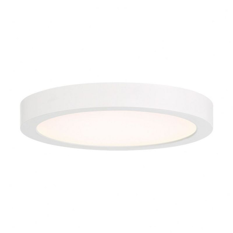 White Round LED Flush Mount Ceiling Light