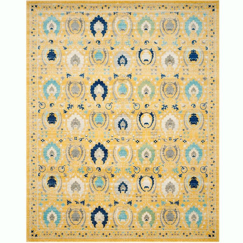 Evoke Gold and Ivory High Pile Area Rug