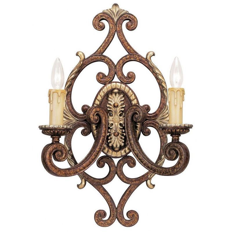 Palacial Bronze Gilded 2-Light Neoclassical Sconce