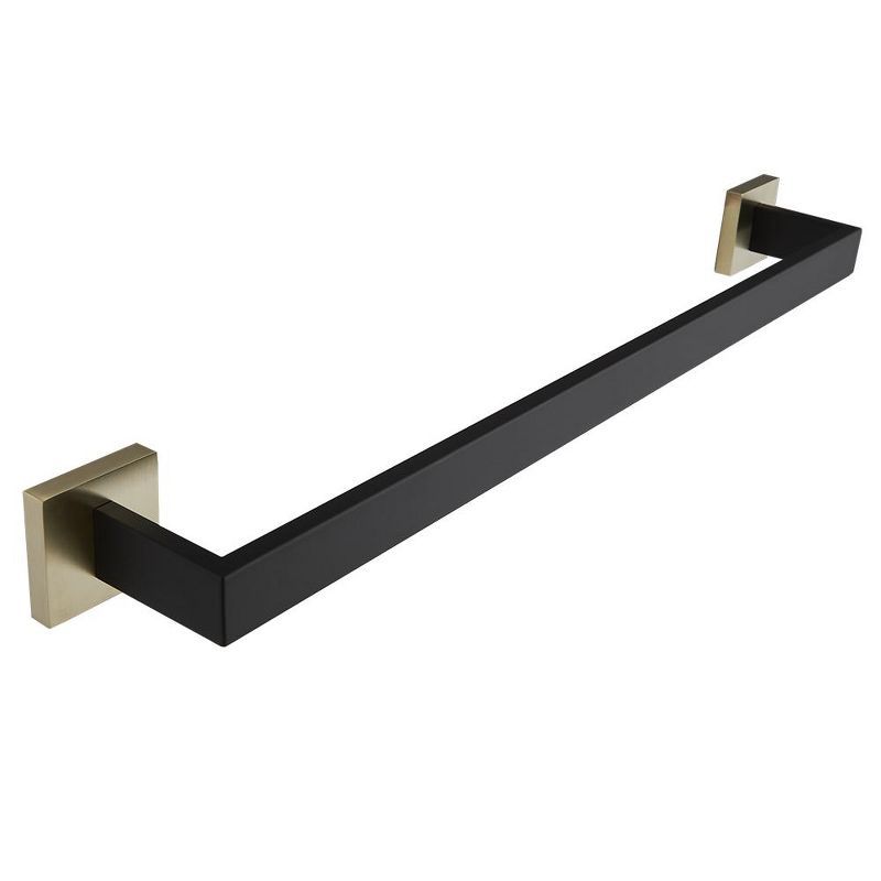 24-Inch Matte Black Stainless Steel Wall Mounted Towel Bar