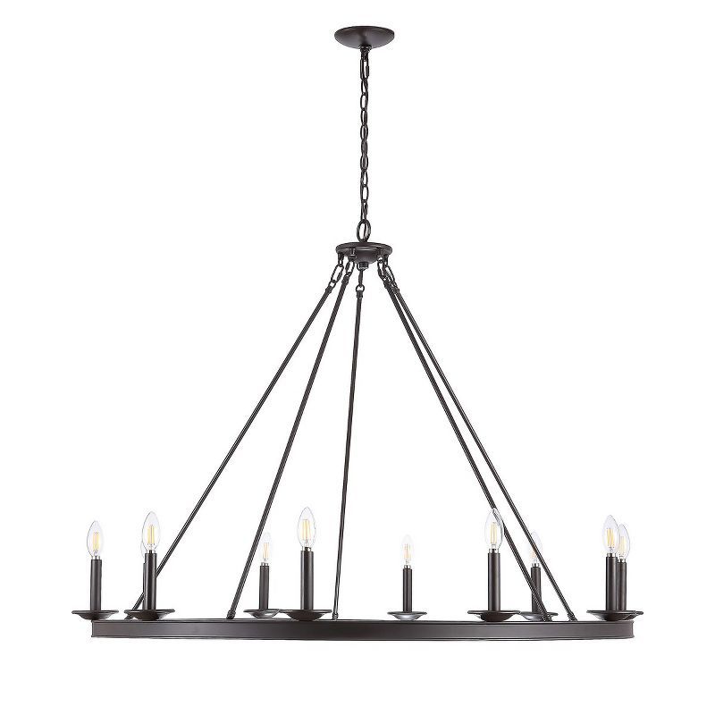 Telta 10-Light Oil Rubbed Bronze Candle Chandelier