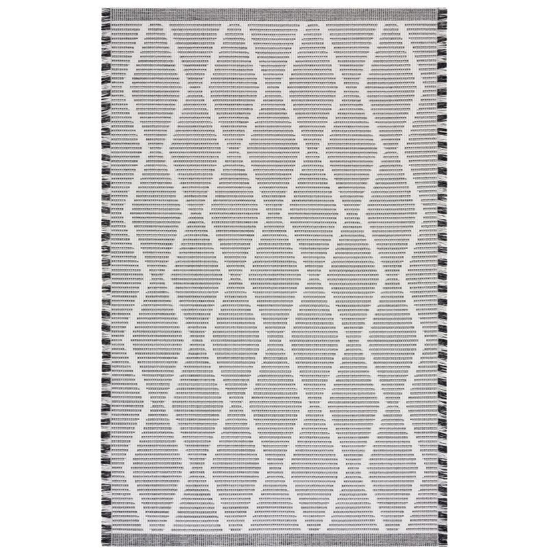 Augustine Ivory Nomadic 4' x 6' Boho-Mod Synthetic Area Rug