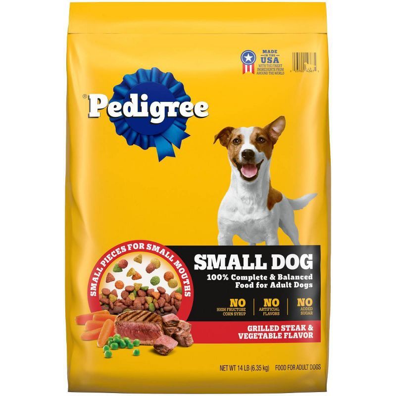 Pedigree Grilled Steak and Vegetable Flavor Small Dog Food