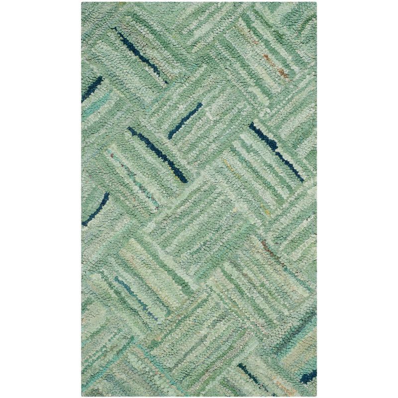 Handmade Multicolor Tufted Cotton Rectangular Area Rug