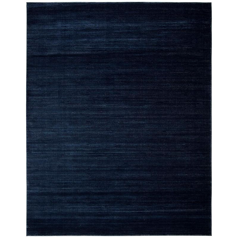 Navy Vision Chic 8' x 10' Hand-Knotted Synthetic Area Rug