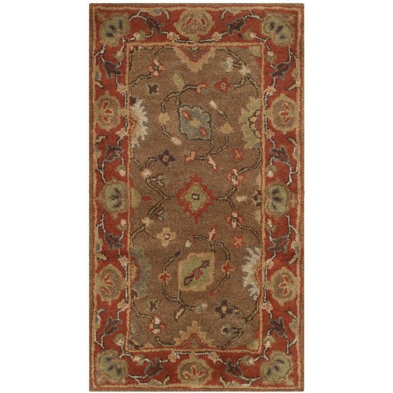 Heritage Moss and Rust Hand-Tufted Wool Area Rug