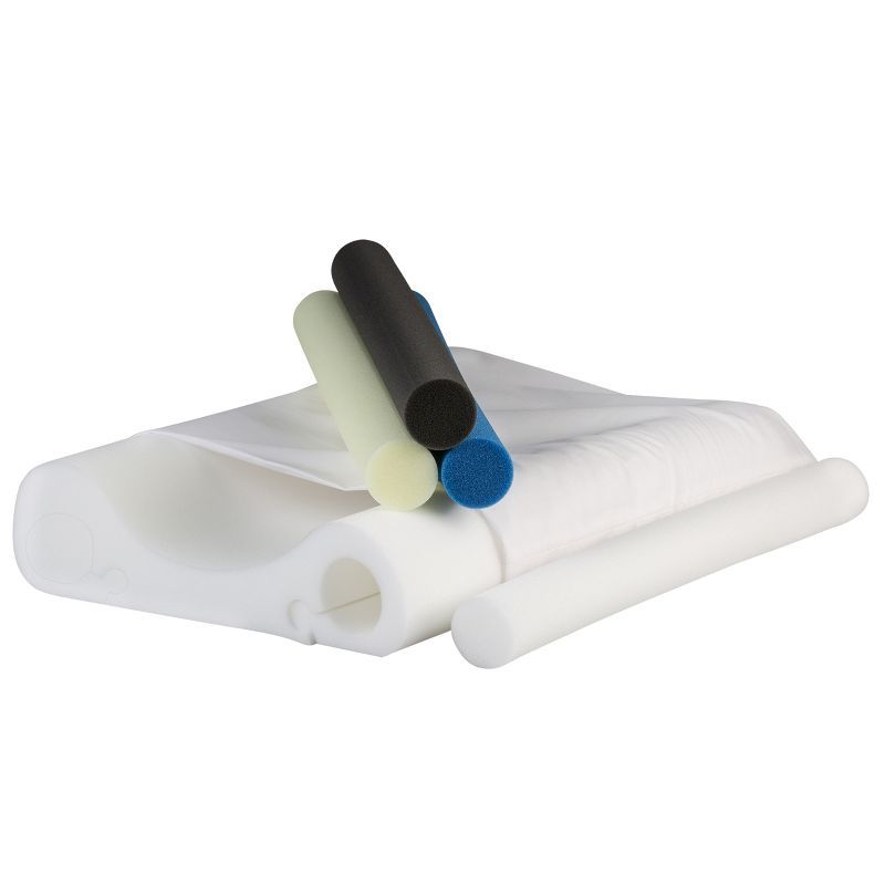 Adjustable Foam Cervical Pillow with Interchangeable Support Rolls