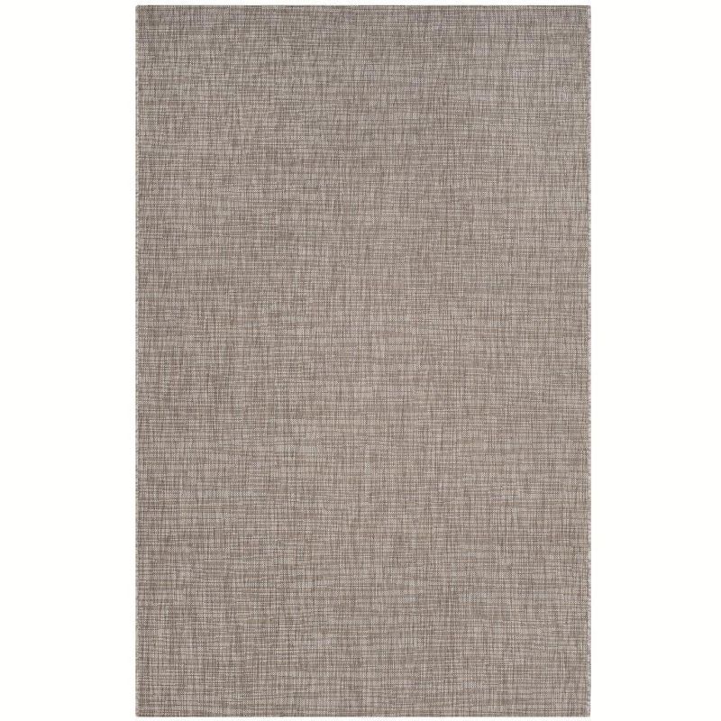 Light Brown Synthetic Rectangular Outdoor Area Rug