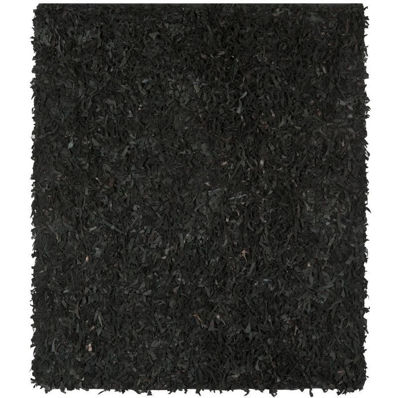 Leather Shag LSG511 Hand Woven Rugs - Safavieh