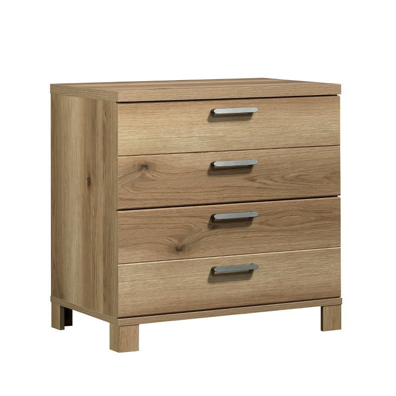 Timber Oak 2-Drawer Lockable Lateral File Cabinet