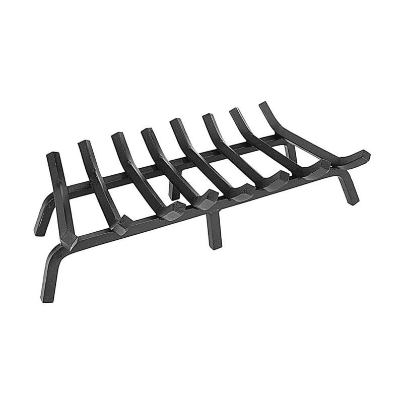 27-Inch Heavy Duty Black Steel Fireplace Grate