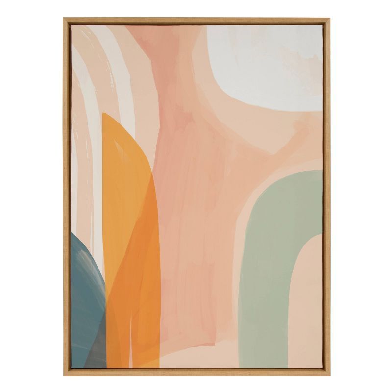 Sunrise Over Marrakesh Abstract Canvas Wall Art