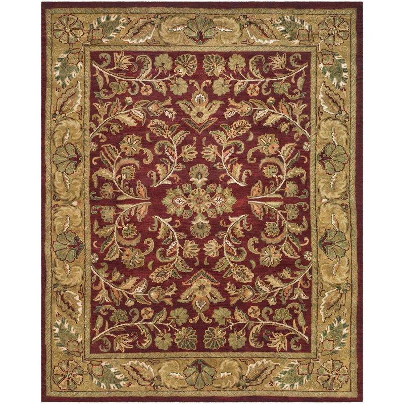 Heritage Red and Gold Hand-Tufted Wool Area Rug