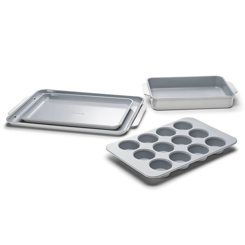 Caraway 5-Piece Non-Stick Silver Steel Bakeware Set