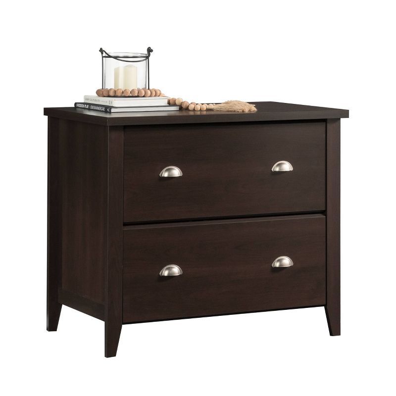 Cinnamon Cherry 2-Drawer Lockable Lateral File Cabinet