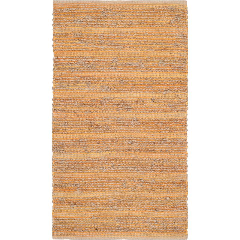 Cape Cod 3' x 5' Orange Handwoven Jute Area Rug