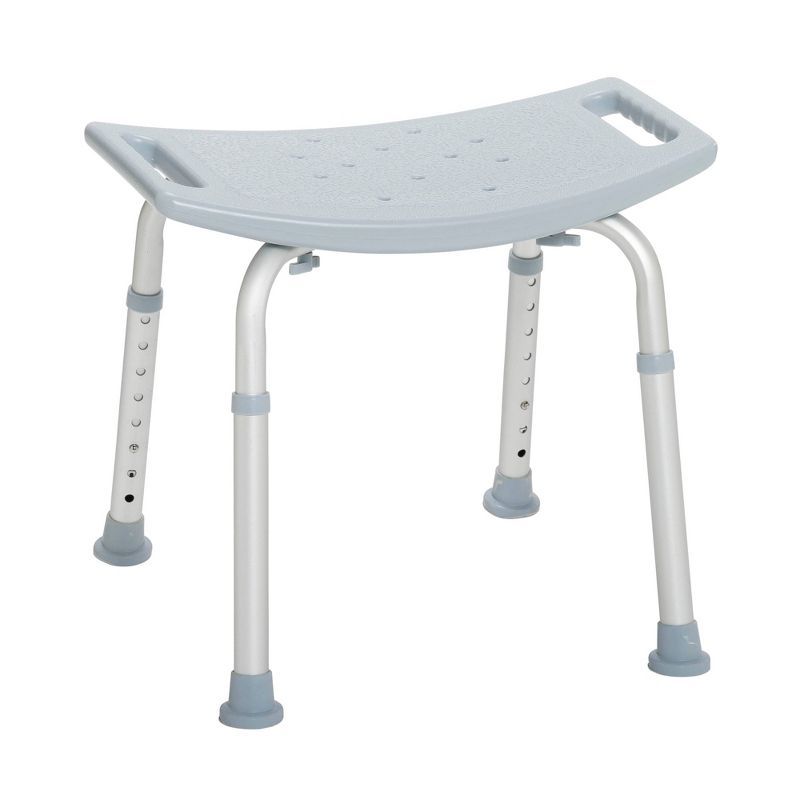 Gray Adjustable Aluminum Bathroom Safety Shower Chair