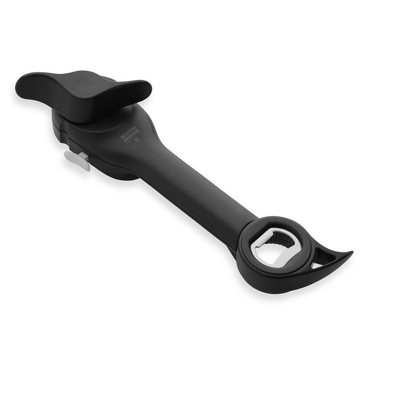 Black Ergonomic Multi-Function Can and Bottle Opener