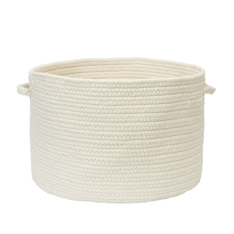 White Braided Polypropylene Indoor/Outdoor Utility Basket