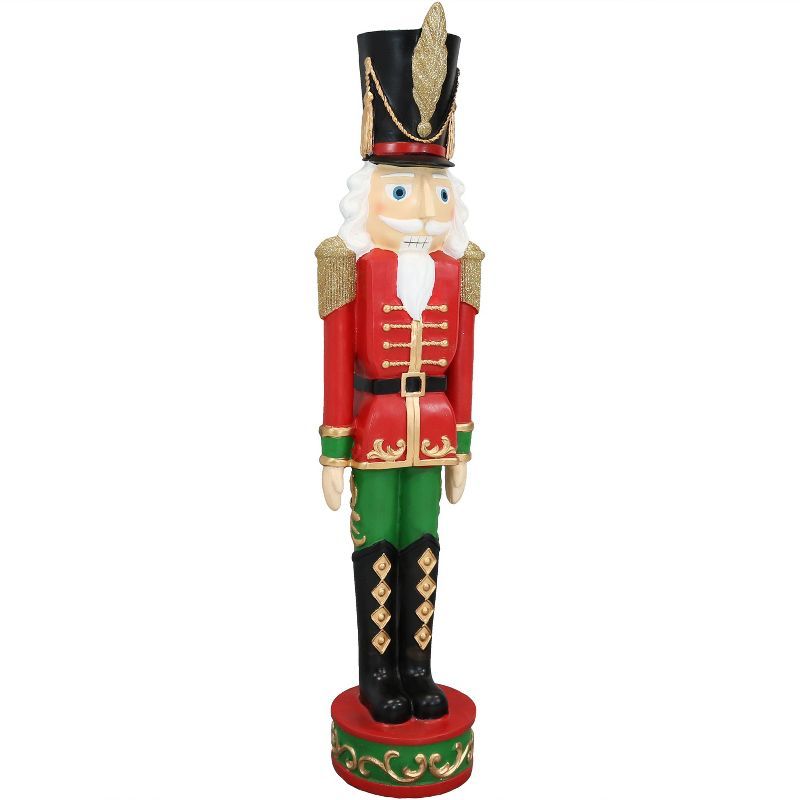 Kristoff 37" Red and Green Polyresin Nutcracker Soldier