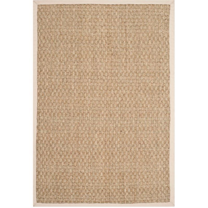 Reversible Natural Ivory 4' x 6' Hand-Knotted Cotton Blend Area Rug