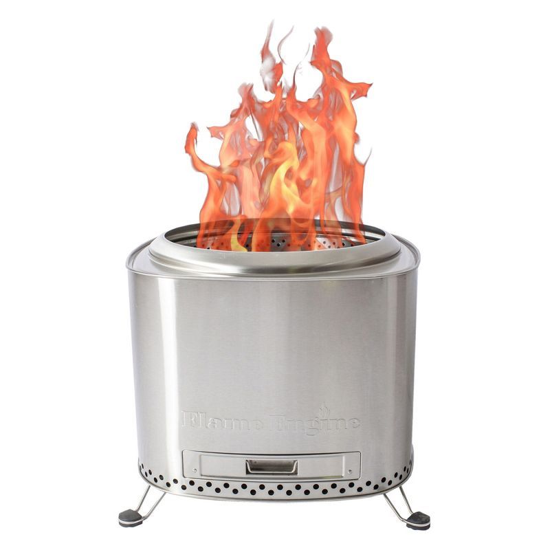 Flame Engine 19" Square Stainless Steel Smokeless Fire Pit