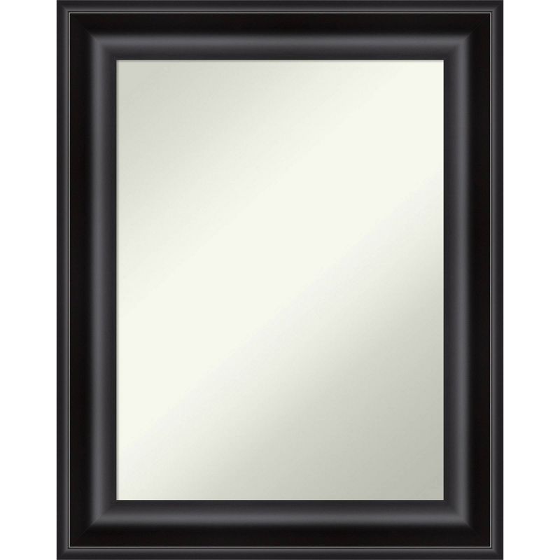 Grand Black Rectangular Wall-Mounted Bathroom Vanity Mirror