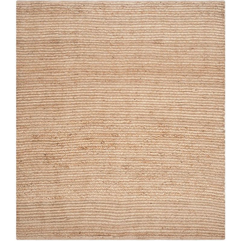 Coastal Charm Square Natural Jute 6' Area Rug