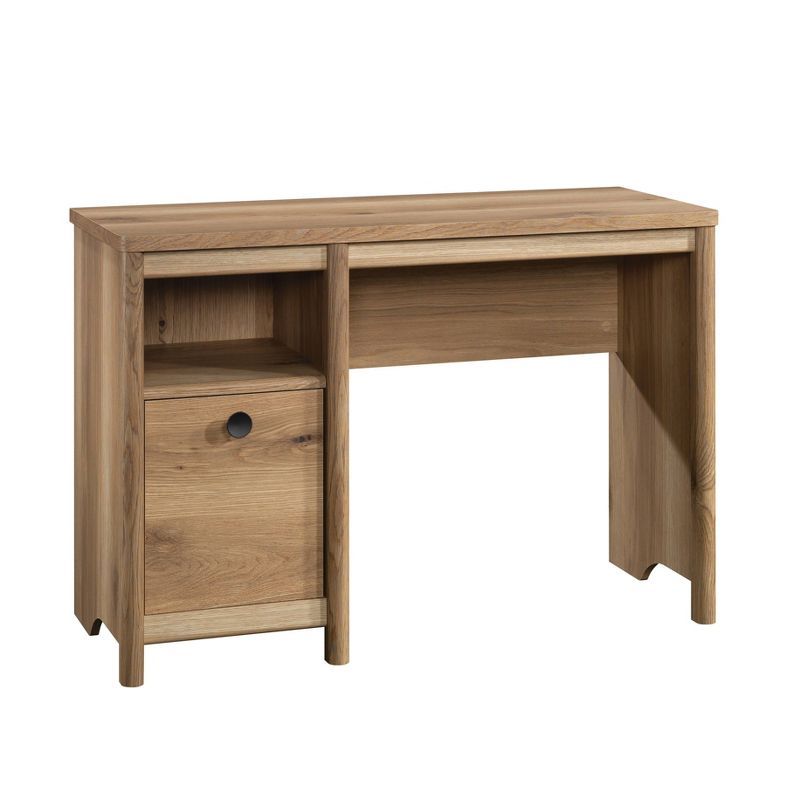 Timber Oak Computer Desk with Drawer and Keyboard Tray