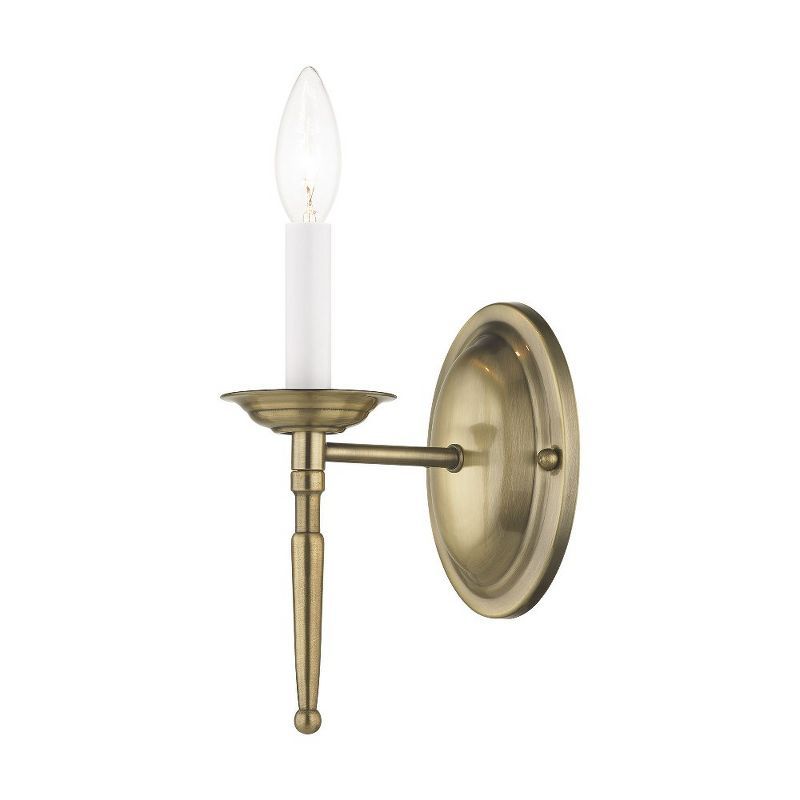 Antique Brass Single Light Wall Sconce