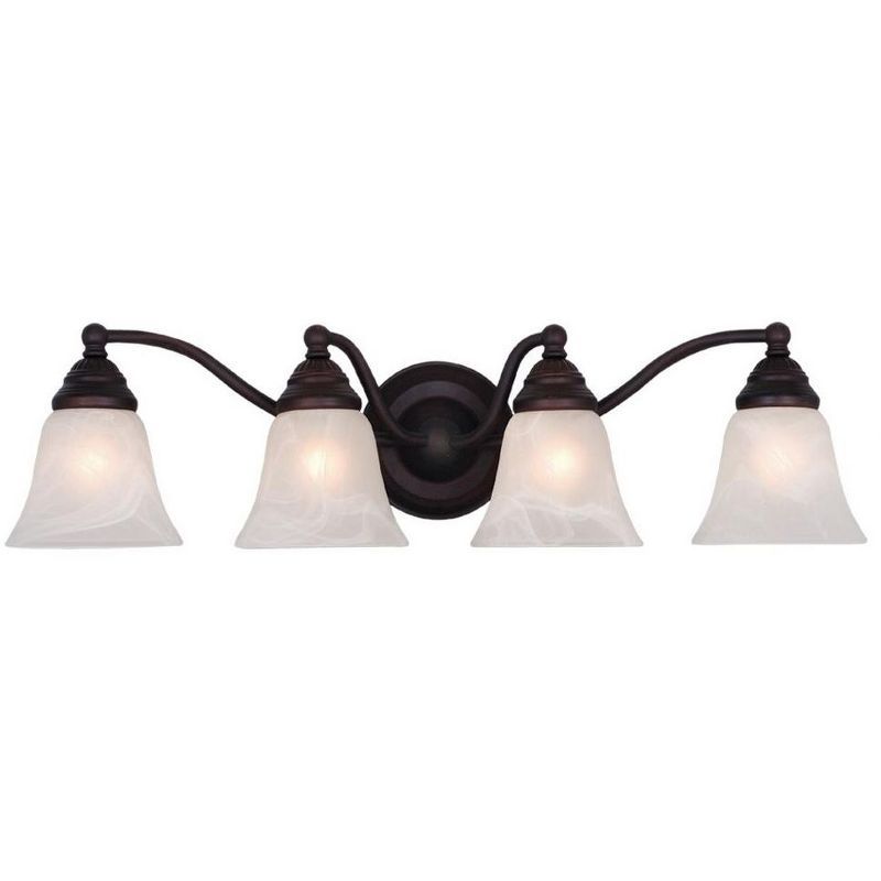 Stanford Oil Burnished Bronze 4-Light Vanity Fixture