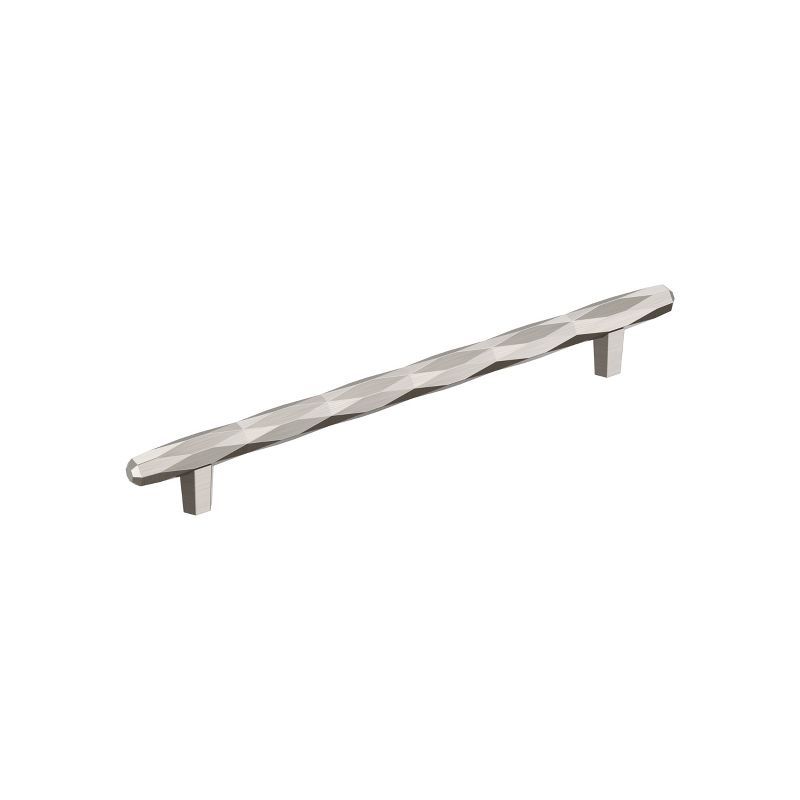 Satin Nickel 8" Brushed Bar Cabinet Pull with Mounting Hardware