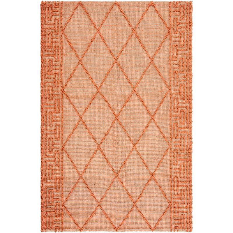 Handwoven Natural Cotton Flatweave Rug 4' x 6' - Non-Slip Rectangular Design