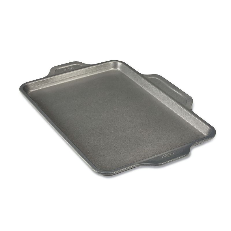 Gray Nonstick Aluminized Steel Half Sheet Pan with Handles