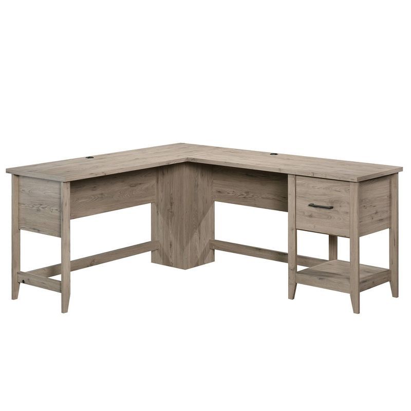 Laurel Oak Executive Corner Desk with Filing Drawer