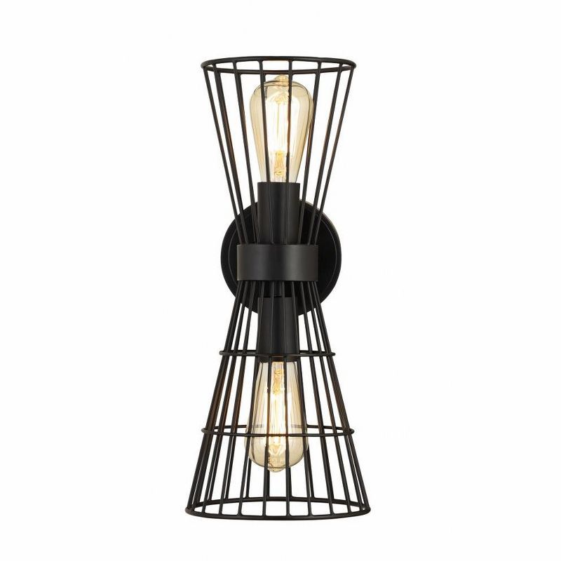 Alito 17.5" Black Iron Dimmable Wall Sconce