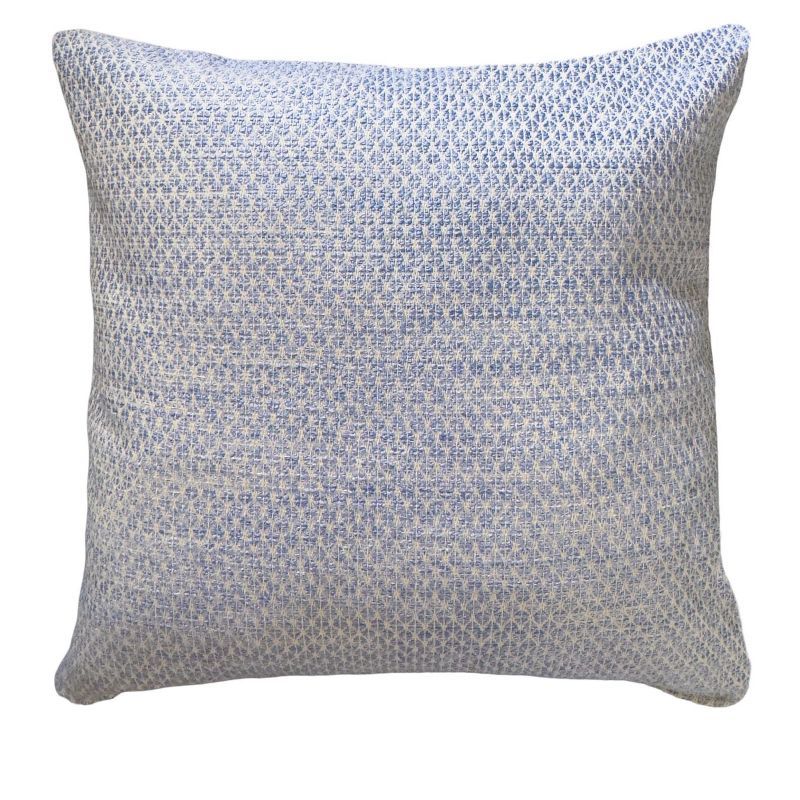 Indigo and Beige Acrylic Indoor Outdoor Pillow 21"